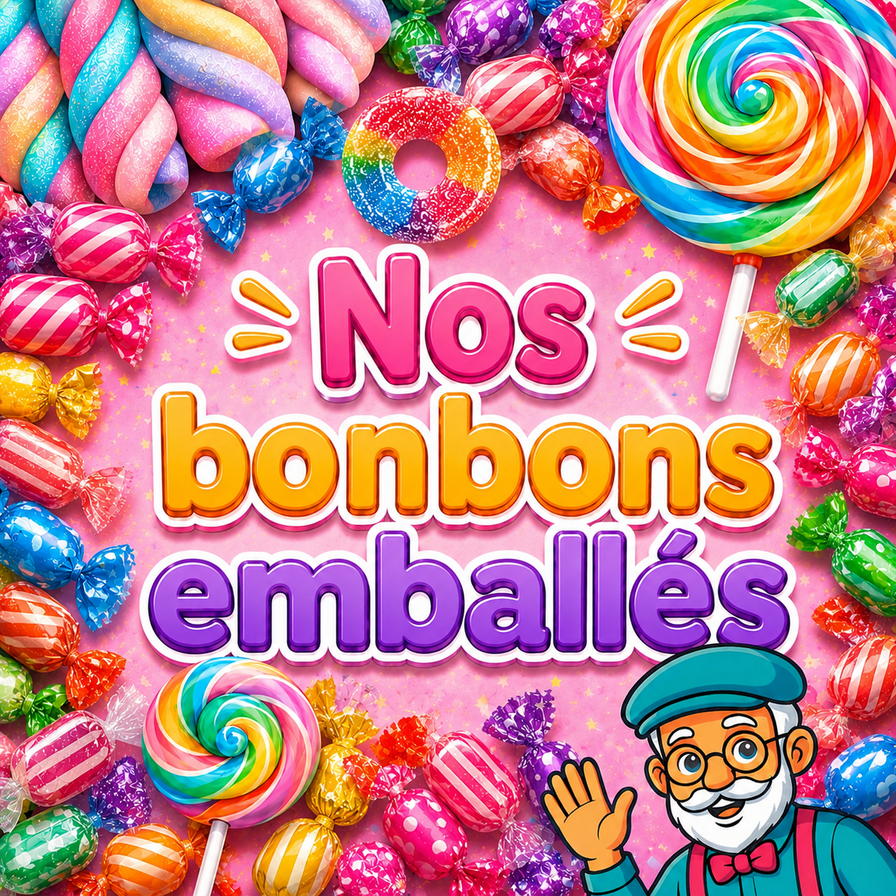 Nos bonbons emballés