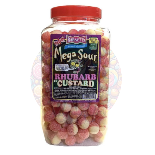 Mega sour rhubarbe (paquet de 3 boules)