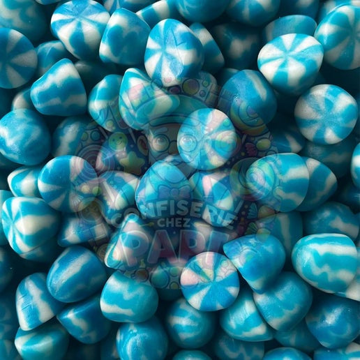 127. Spirale à la framboise bleu