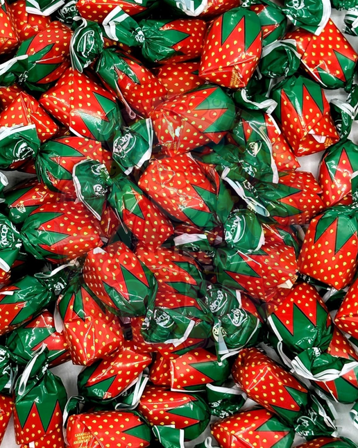 Bonbon fourré à la fraise