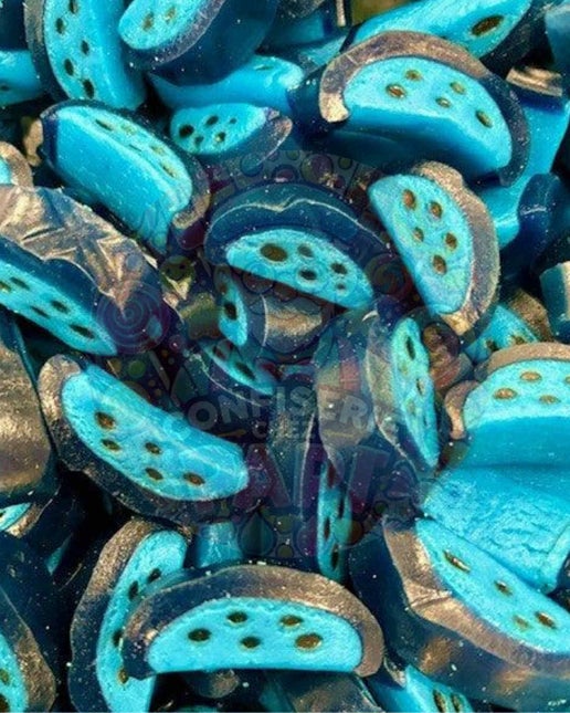 134. Tranche de framboise bleu