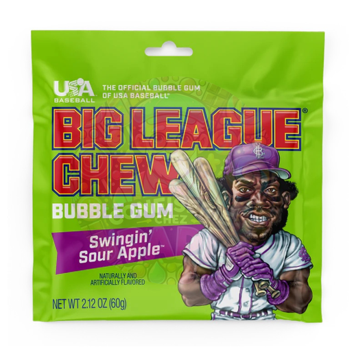 Big League chew Bubble gum pomme sûre