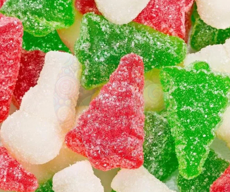 Bonhomme et sapin sablé